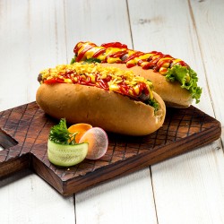 Ristede hotdogs eller fransk Hotdog